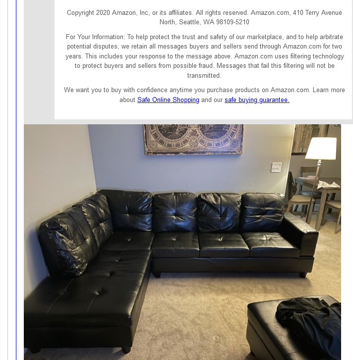 We sofa Set At Customer Home