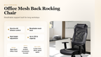 Office Mesh Back Rocking Chair detail graphic - MEGA Furnishing