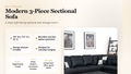 Modern right-facing sectional detail graphic - MEGA Furnishing