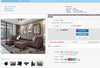 Black Nail Head 3 Piece Sectional Set Lift -Facing chaise Free Storage Ottoman - MEGAFURNISHING