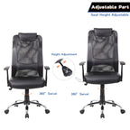 Office Mesh Back Rocking Chair - MEGAFURNISHING
