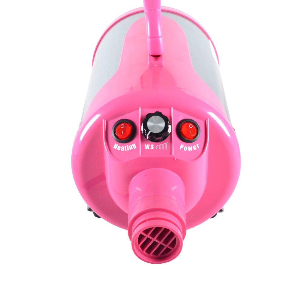 SHELANDY 3.2HP Stepless Adjustable Speed Pet Hair Force Dryer Dog Grooming Blower with Heater - MEGAFURNISHING