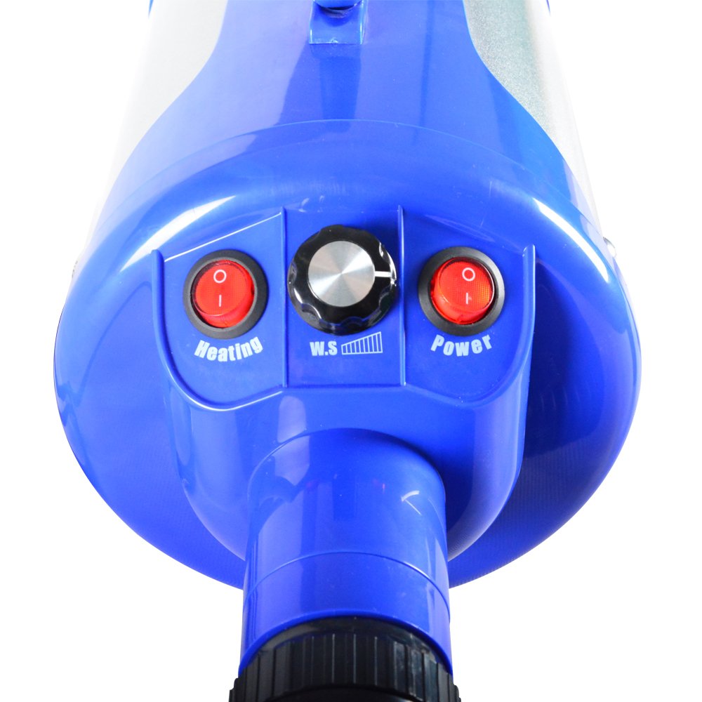 SHELANDY 3.2HP Stepless Adjustable Speed Pet Hair Force Dryer Dog Grooming Blower with Heater - MEGAFURNISHING