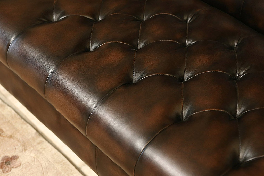 Huntington Hand-Made Imitation Midcentury Sofa - MEGAFURNISHING