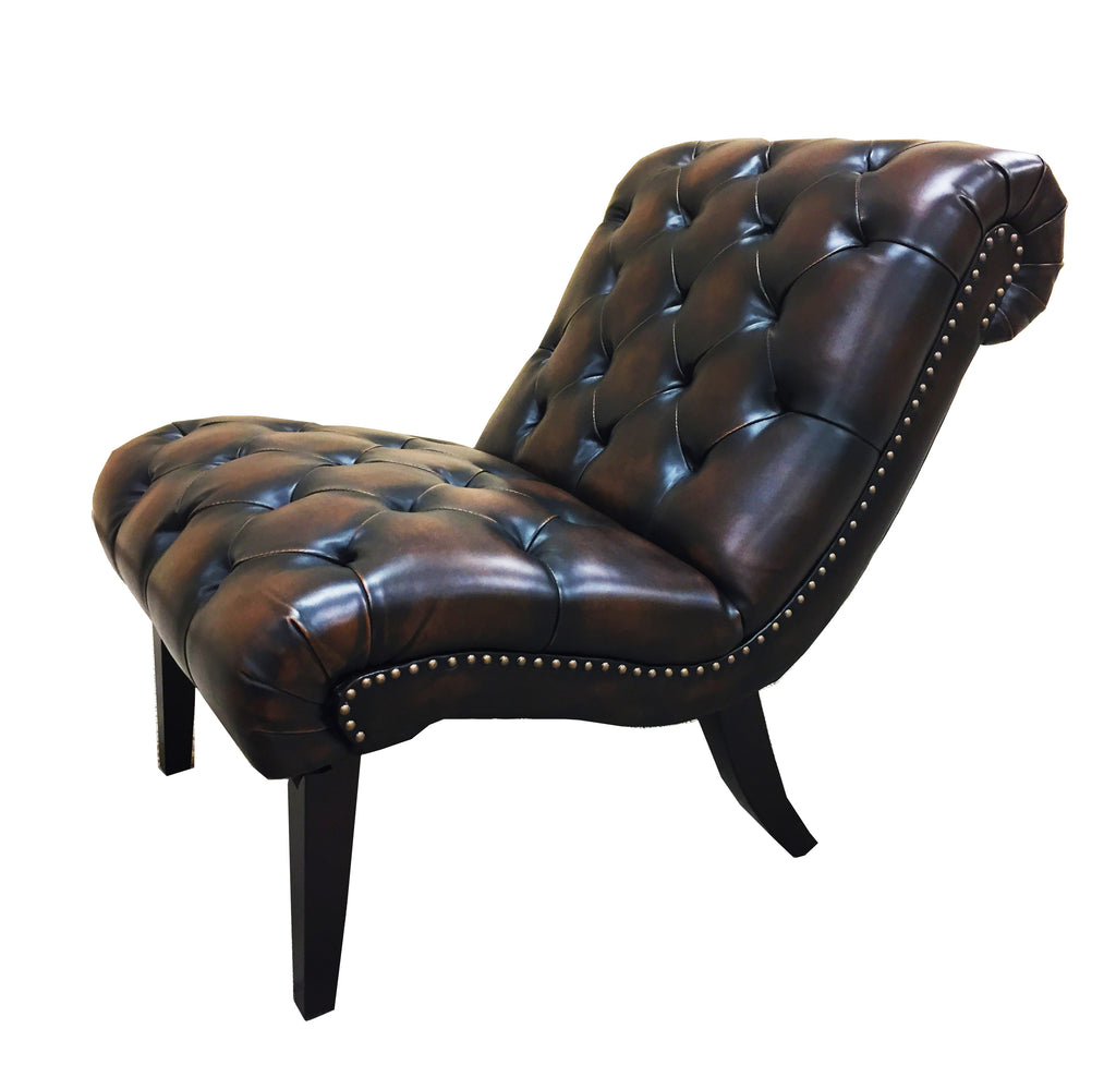 Huntonting Hand-Made Imitation Midcentury Chaise - MEGAFURNISHING