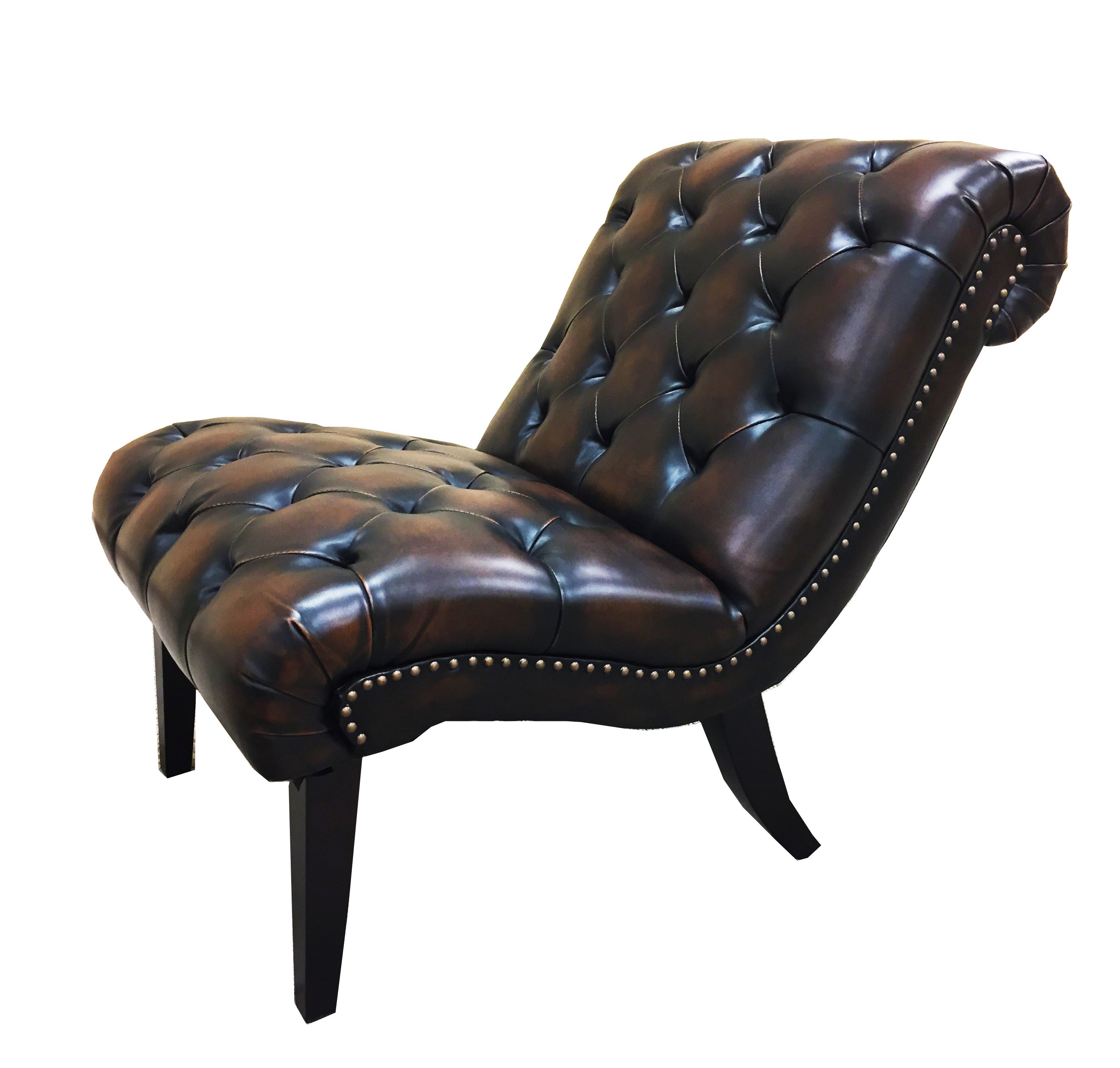 Huntonting Hand-Made Imitation Midcentury Chaise - MEGAFURNISHING