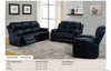 5 Recliner Black 3pc Sofa Lovesat Chair Set - MEGAFURNISHING