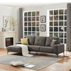 Linen Modern Sectional Left Chaise - MEGAFURNISHING