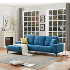 Linen Modern Sectional Left Chaise - MEGAFURNISHING