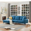 Linen Modern Sectional Left Chaise - MEGAFURNISHING