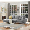 Linen Modern Sectional Left Chaise - MEGAFURNISHING