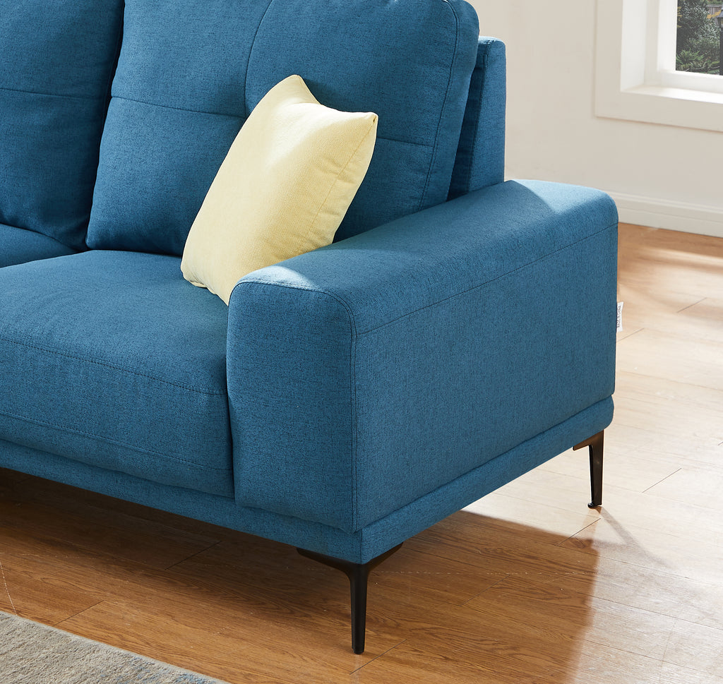 Linen Modern Sectional Left Chaise - MEGAFURNISHING