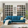 Linen Modern Sectional Left Chaise - MEGAFURNISHING