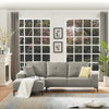 Linen Modern Sectional Left Chaise - MEGAFURNISHING