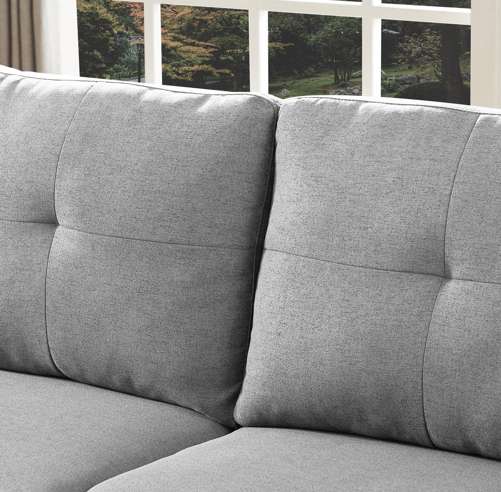 Linen Modern Sectional Left Chaise - MEGAFURNISHING