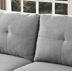 Linen Modern Sectional Left Chaise - MEGAFURNISHING